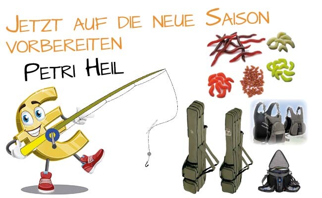 Jetzt auf die neue Angelsaison vorbereiten. 