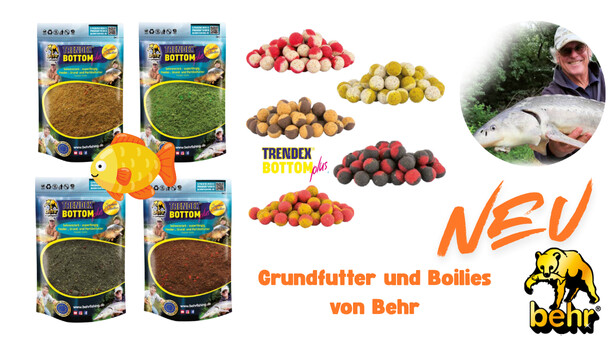 Grundfutter und Boilies von Behr neu im Sortiment