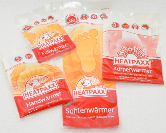 HeatPaxx 4er Winterset / Zehenwärmer, Handwärmer, Körperwärmer & Sohlenwärmer