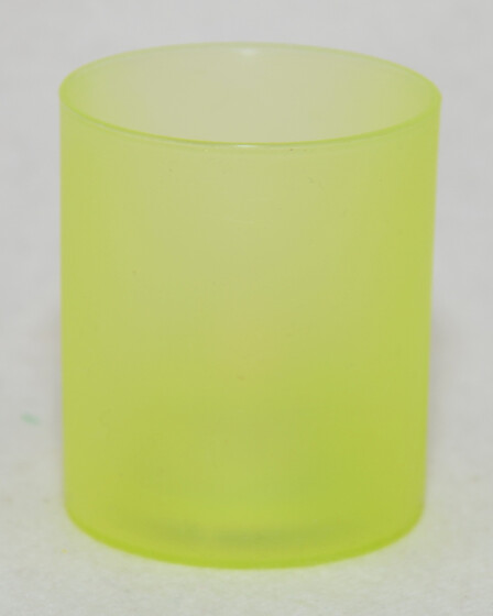 LED Teelichter mit Glas / grün