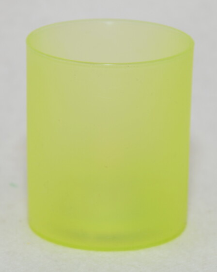 LED Teelichter mit Glas / grün