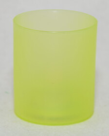LED Teelichter mit Glas / grün
