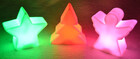 LED Weihnachtslichter in verschiedenen Formen mit Farbwechsel inkl. Batterien