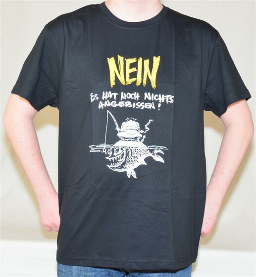 T-Shirt für Angler - Nein es hat noch nichts angebissen in Gr. S-XXL