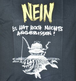 T-Shirt für Angler - Nein es hat noch nichts angebissen in Gr. S