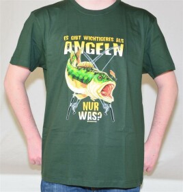 T-Shirt wichtigeres als Angeln Gr. XL