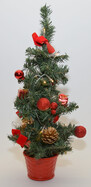 LED Weihnachtsbaum Tannenbaum 45cm künstlich / rot