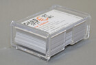 Visitenkartenspender transparent aus Kunststoff f&uuml;r bis zu 80 Visitenkarten