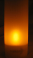 12er Set LED Akku-Teelichter mit Gl&auml;sern &amp; Ladestation