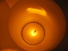 12er Set LED Akku-Teelichter mit Gläsern & Ladestation