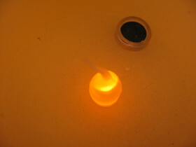 2 x LED-Wachs-Kerze mit Luftzug-Sensor aus Echtwachs