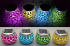 Solar LED Mosaik Leuchte mit D&auml;mmerungssensor in vier verschiedenen Farben