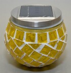 Solar LED Mosaik Leuchte / gelb