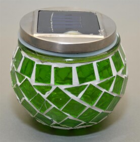 Solar LED Mosaik Leuchte / grün