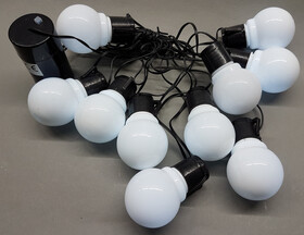 LED Party Lichterkette wei&szlig; mit 10 LEDs 6 Meter...