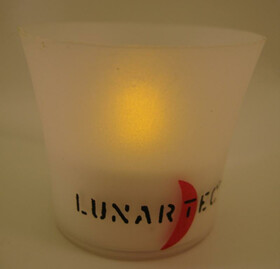 8er Set LED-Teelichter mit Gläsern f. 50 Std. Romantik
