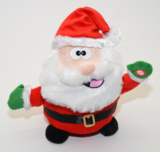 Singende und tanzende Weihnachtsfigur / Weihnachtsmann