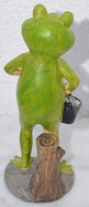 Frosch mit Eimer und Schaufel 30cm H&ouml;he wetterfest f&uuml;r den Garten
