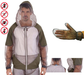 Behr Mosquito Jacke Mückenschutz mit Handschuhen Gr....