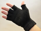 Handschuhe fingerlos in Einheitsgröße / schwarz