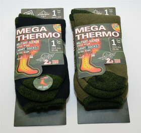 Mega Thermo Socken Wintersocken im Army Style Größe 39-50 bis -25 Grad 2.3 TOG