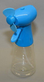 Hand-Ventilator mit Sprühfunktion blau