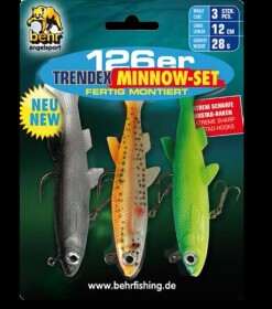 Behr Trendex Minnow 126er Kunstköder 3er Set fertig montiert Set 1 / 12cm / 28 Gramm