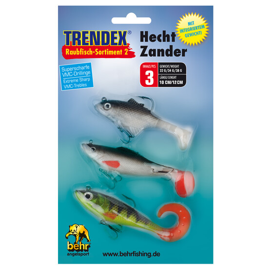 Behr Trendex Raubfisch Sortiment 3er Set Hecht & Zander Sortiment 2