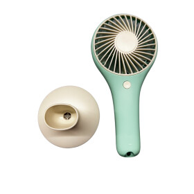 Tischventilator batteriebetrieben 22 cm mit Standfuß und USB Ladefunktion
