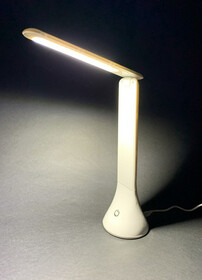 Faltbare LED Tischleuchte weiß mit Touch-Funktion und 3 Stufen, USB oder Batteriebetrieb