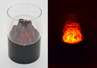 LED Dekofeuer mit Flackerlicht und Sichtglas, batteriebetrieben für Romantik pur