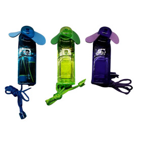 Mini Ventilator batteriebetrieben mit Umhängeband und Flügeln aus Moosgummi