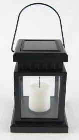 Solar LED Laterne mit orangener LED für bis zu 6 Std. Romantik