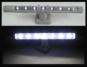 4in1-LED-Unterbauleuchte warmwei&szlig; silberfarben