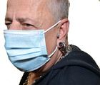 Einwegmaske Gesichtsmaske für Erwachsene in blau 3-lagig mit Nasenbügel