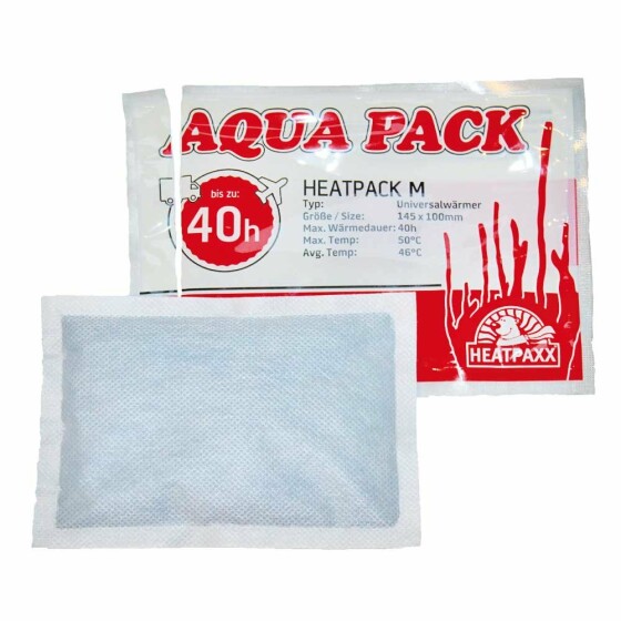 HeatPack Aqua Pack Wärmekissen für 40 Std. Wärme für Transport von Futtertieren