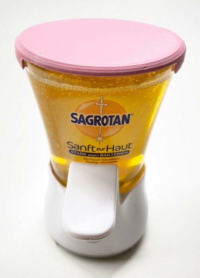 Deckel für Sagrotan No-Touch Seifenspender zum selbst Nachfüllen in rosa