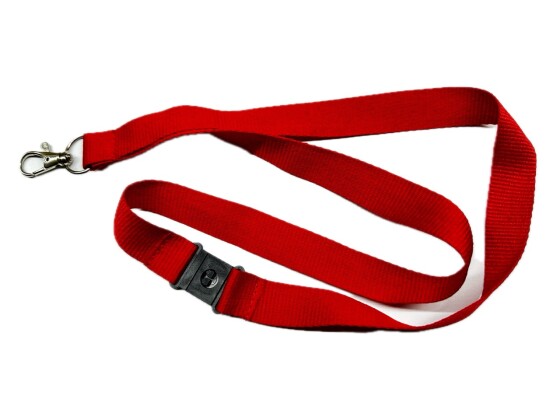 Ausweishülle mit Lanyard rot-Sicherheitsverschluss