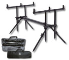 Behr Aluminium Rod Pod mit 3er Buzzer Bars für drei Ruten komplett mit Tasche