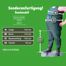 Behr 4mm Neopren Wathose Bauchmodell...