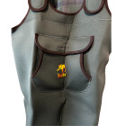 4mm Neopren Wathose Größe 46/47 Stiefel auch mit Neopren ausgelegt & Tragetasche