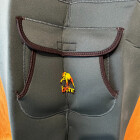 4mm Neopren Wathose Größe 44/45 Stiefel auch mit Neopren ausgelegt & Tragetasche