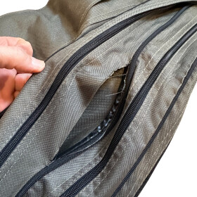 Behr Rutentasche Futteral 3-Fächer 1,50m mit kleinem Fehler, Riss im Stoff