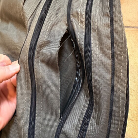Behr Rutentasche Futteral 3-Fächer 1,50m mit kleinem Fehler, Riss im Stoff