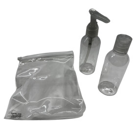 Reiseset Flaschenset aus PET im Etui mit 100ml Flaschen...