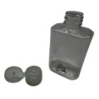 Nachfüllbare Flasche für 80ml Flüssigkeiten aus PET mit Klappverschluss