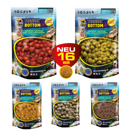 Behr Trendex Bottom plus Mono Color Boilies in 16mm in verschiedenen Aromen