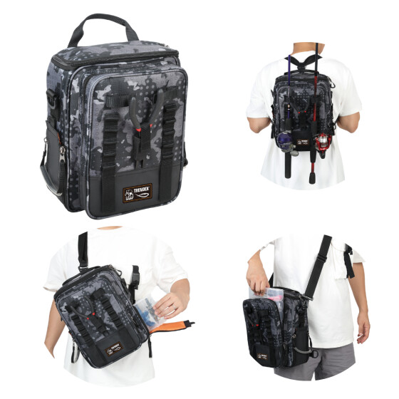 Behr Trendex Ranger 8 Multi Backpack als Rucksack oder Umhängetasche mit 3 Boxen