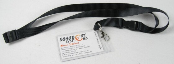 Ausweishülle mit Lanyard versch. Farben, 1,95 €