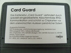 Card Guard für Kredikarten / Kreditkartenetui mit Abschirmfolie